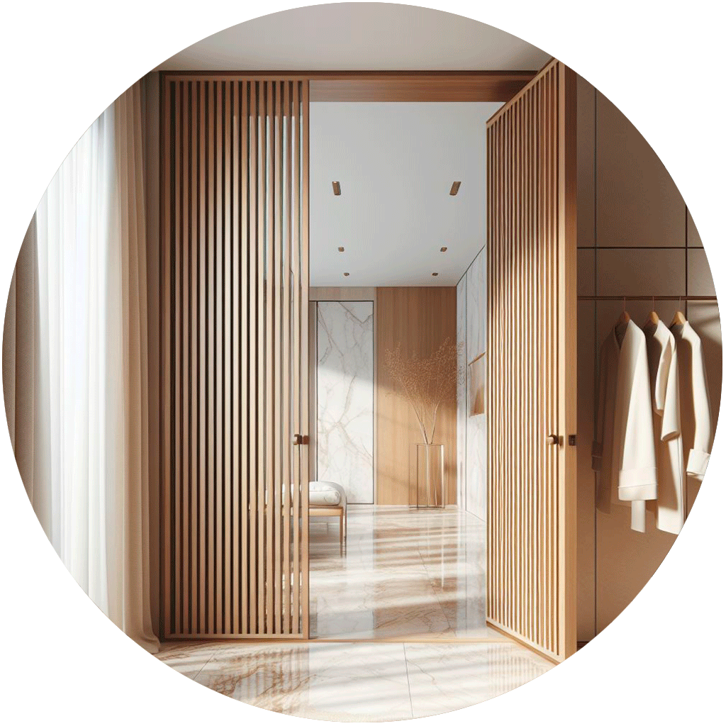 puertas hasta el techo madera essential